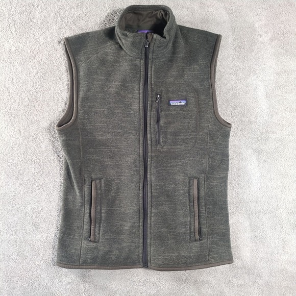 Patagonia Other - Patagonia Better Sweater Vest Full Zip Fleece Mens Medium Brown Pockets Outdoors